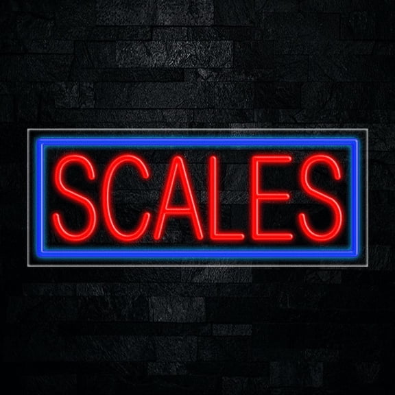 Scales LED Neon Sign 30"L x 12"H #31472