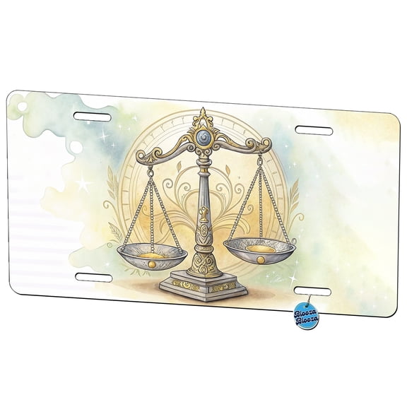 Scales Of Justice Lawyer Judge Paralegal Metal Novelty License Plate