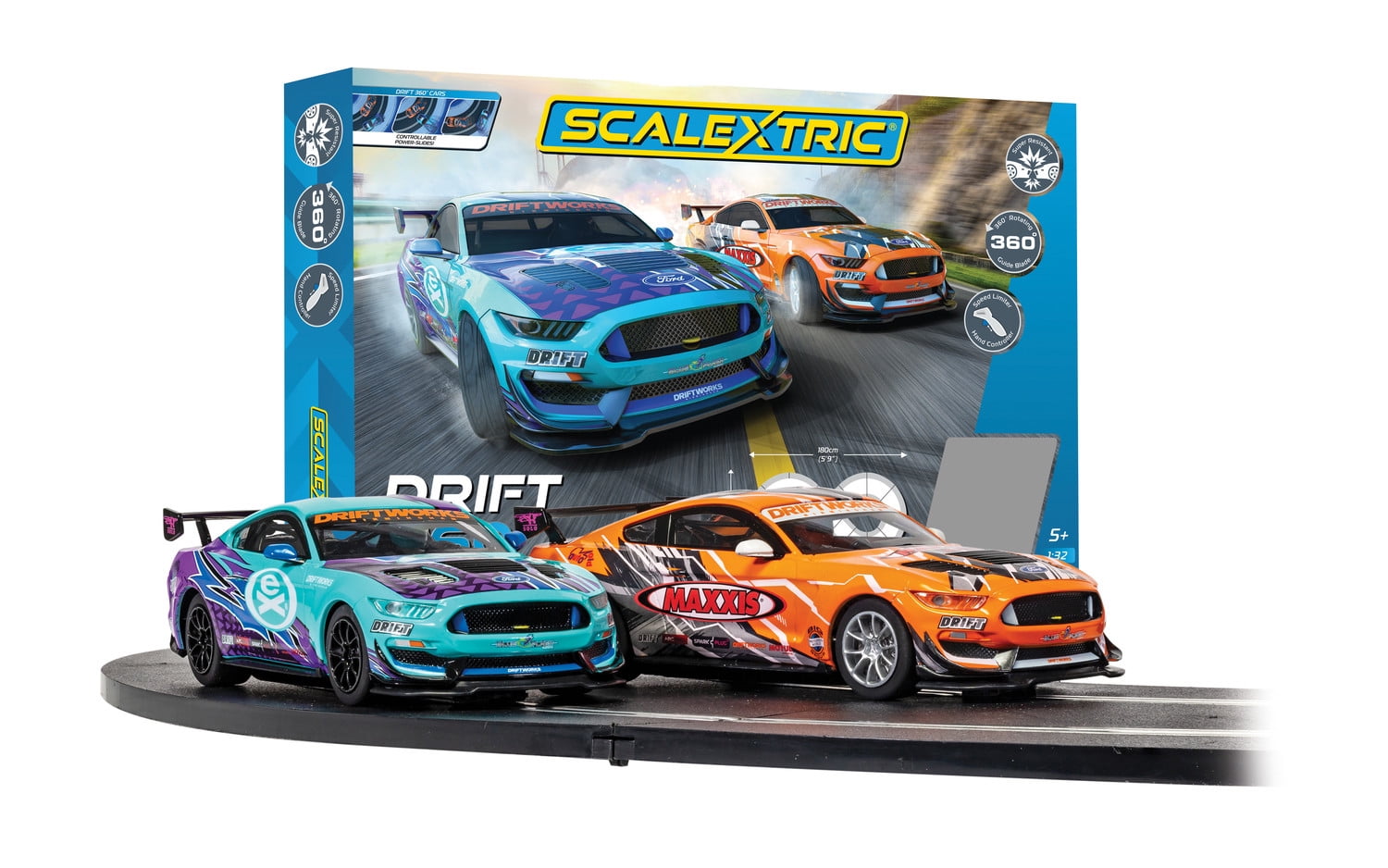 MODEL CAR RACING SET 1/24・1/32 Scalextric-C1421T-Drift-360-1-