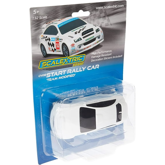 Scalextric Start Rally Style Car Team Modified 1:32 Slot Race Car C4116 Blue