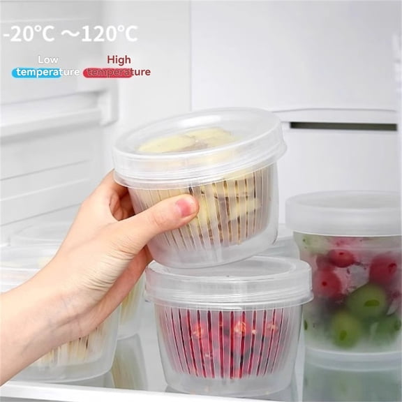 Scallion Storage Box With Drip Water Garlic Preservation Refrigerator Box