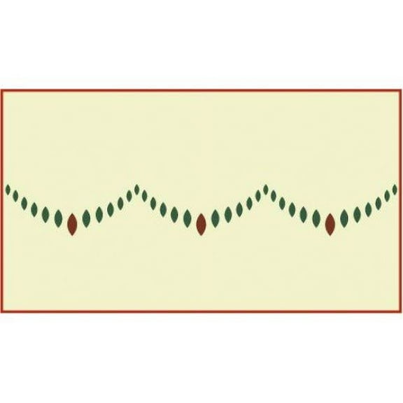 Scallop 2 Border Stencil - DIY Art & Craft Reusable Sturdy Flexible Painting Template 10 mil Plastic Mylar Wall Floor Tile Craft Stencils - The Artful Stencil