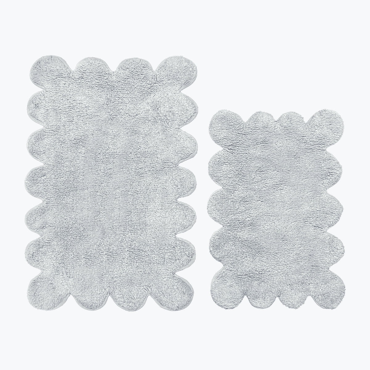 Scallop Bath Mat Set Two Piece