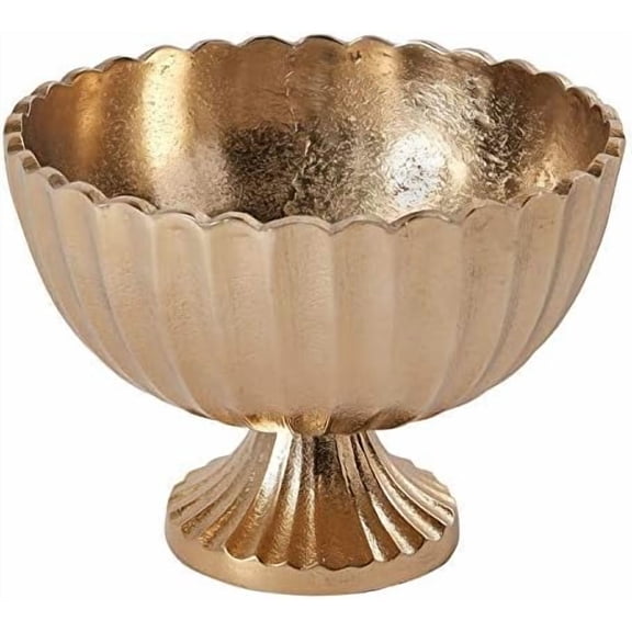 Scallop Compote for Plant and Flowers| Modern Bowl Decor for Home or Office l Indoor and Outdoor Vase for Any Event Decorations (8.5x 6.25) (73351)$$Home Decor, Kitchen, & Other