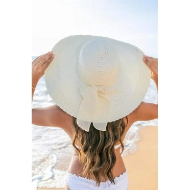 Scallop Edge Bow Accent Sunhat