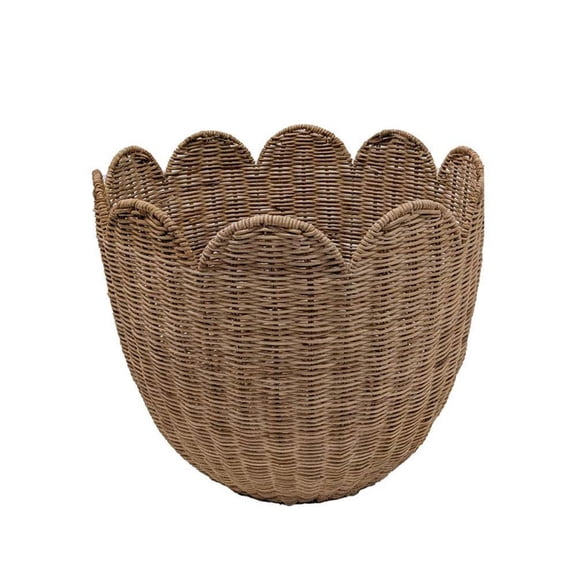 Scallop Rattan Basket by Ashland - Spring Home Decor