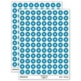 thumbnail image 1 of Scallop Round Frame 200+ Round Stickers - Light Blue - Gloss Finish - 0.50" Size, 1 of 3