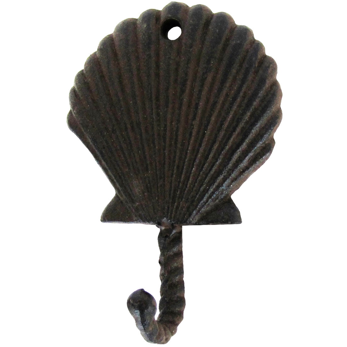 Cast Iron Wall Mount Nautical Scallop Sea Shell Hook Cast Iron Wall Mount Nautical Scallop Sea Shell Hook