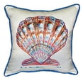thumbnail image 1 of Scallop Shell Small Indoor/Outdoor Pillow 12x12, 1 of 2