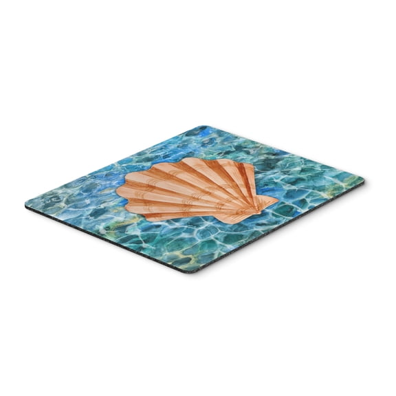 Scallop Shell and Water Mouse Pad Hot Pad or Trivet