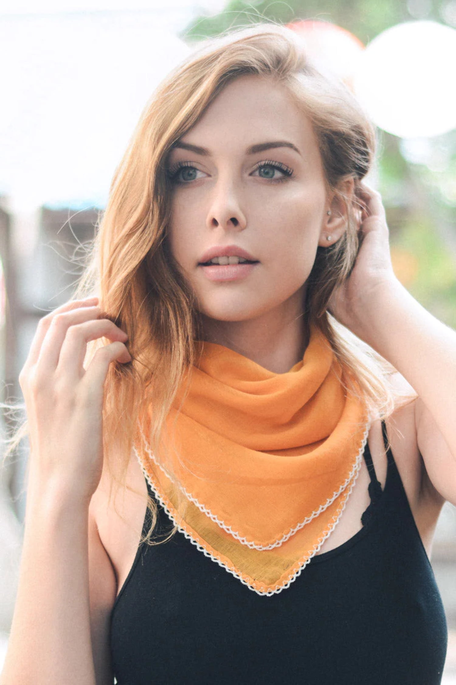 Bandana Scarf Top main image 1