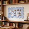 thumbnail image 1 of Scalloped Border Fabric Bulletin Board Rectangular Note Board Peel And Stick No Nails Photo Display For Bedroom Office Kitchen Wall Decor, 1 of 6