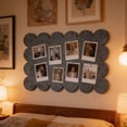 thumbnail image 1 of Scalloped Border Fabric Bulletin Board, Rectangular Note Board Peel and Stick No Nails, Photo Display for Bedroom Office Kitchen Wall Decor 24x16 in Black, 1 of 6