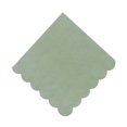 thumbnail image 1 of Scalloped Cocktail Napkins 100 Sheets 25cm Scalloped Cocktail Napkin Disposable Paper Napkins for Baby Shower Wedding Birthday Party Thick Absorbent, 1 of 8