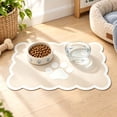 thumbnail image 1 of Scalloped Dog Feeding Mats, Brown, 20" X 24”, 1 of 3