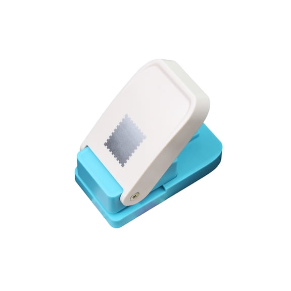 Scalloped Edge Rectangle Paper Punch, Stamps Shape Craft Hole Punch, Portable Lever Action Handmade Hole Puncher for Card Making, Scrapbooks, DIY Home Decor