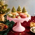 thumbnail image 1 of Scalloped‑Edge Round Cake Stand, Pedestal Dessert Display Stand for Cupcakes, Muffins, Fruit, Birthday, Wedding & Party Table Decor, 1 of 4