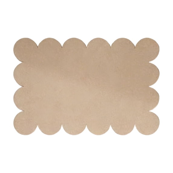 Mmeneyy Scalloped Felt Bulletin Board, Self-Adhesive Fabric Felt Pin Board, Foldable Cork Boards for Walls, Ideal for Home Office Classroom