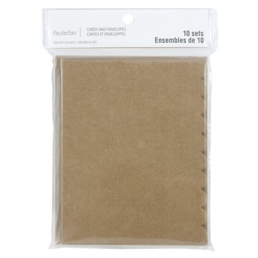 Scalloped Folded Cards & Envelopes By Recollections™, 4.25\" X 5.5