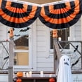thumbnail image 1 of Scalloped Halloween Banner, Printed Yard Fence Flag, Canvas Header with Grommets, Indoor Outdoor Spooky Sign, Haunted House Pathway Marker, 1 of 6