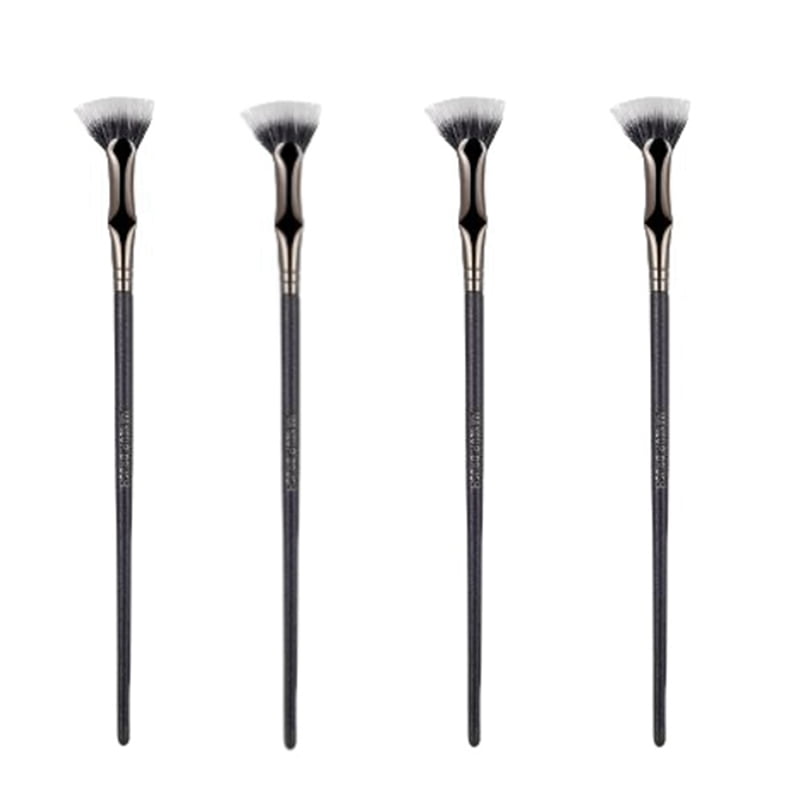 Scalloped Lash Brush, Fan Brush for Lashes Eyelash Separator Tool, Eyelash Comb for Upper Lower Eye 4pcs
