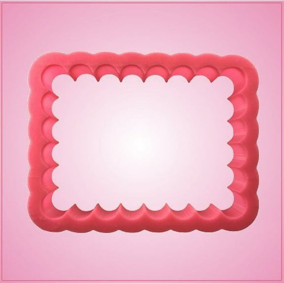 Scalloped Rectangle Cookie Cutter Large 5 Inch