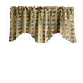 thumbnail image 1 of Scalloped Valance Cotton Cars and Trucks Print 58" Wide / 20" Tall, 1 of 1