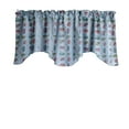 thumbnail image 1 of Scalloped Valance Cotton Cars and Trucks Print 58" Wide / 20" Tall, 1 of 1