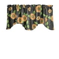 thumbnail image 1 of Scalloped Valance Cotton Floral Sunflowers Print 58" Wide / 20" Tall, 1 of 1