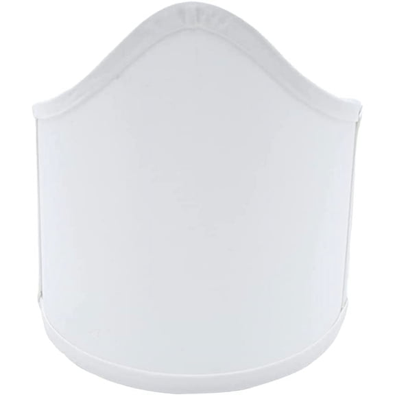 Scalloped Wall Sconce 8 Inch Shield Half Lamp Shade