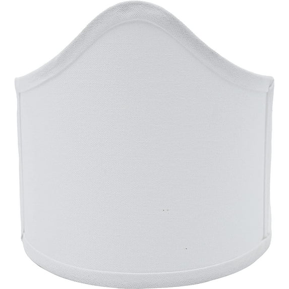 Scalloped Wall Sconce 8 Inch Shield Half Lamp Shade