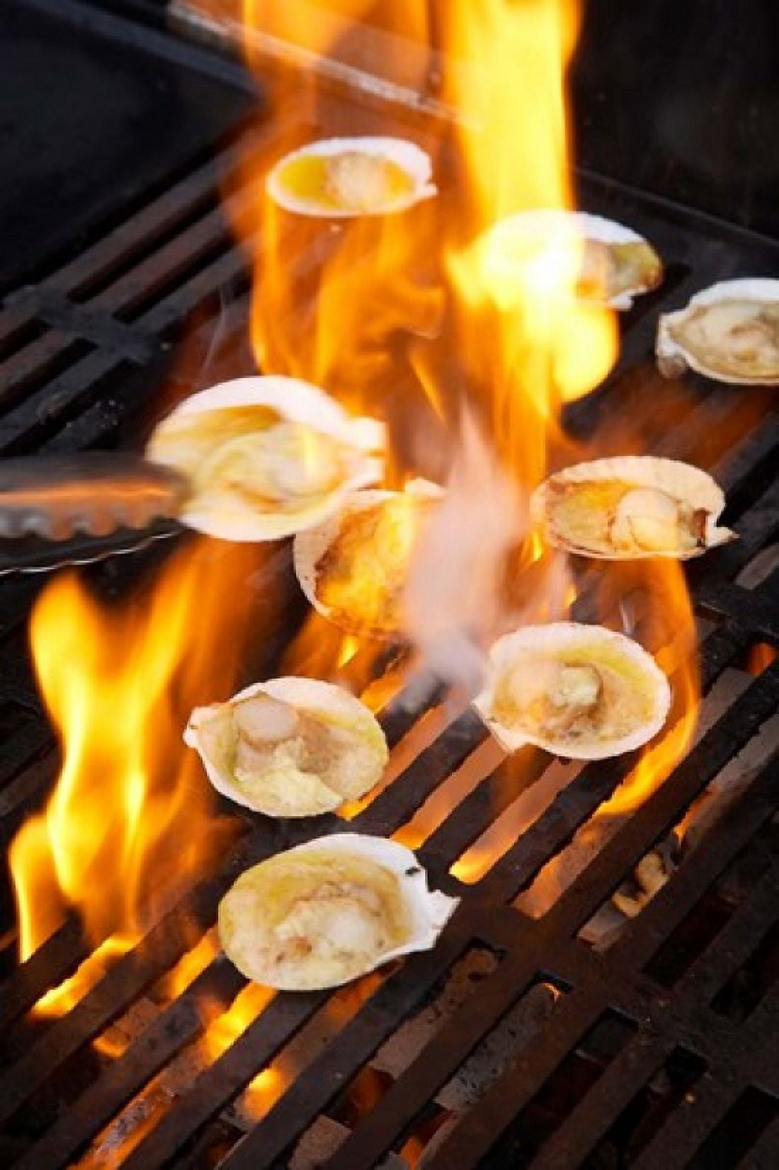 Scallops on Barbeque Canvas Art - David Wall DanitaDelimont (23 x 34)
