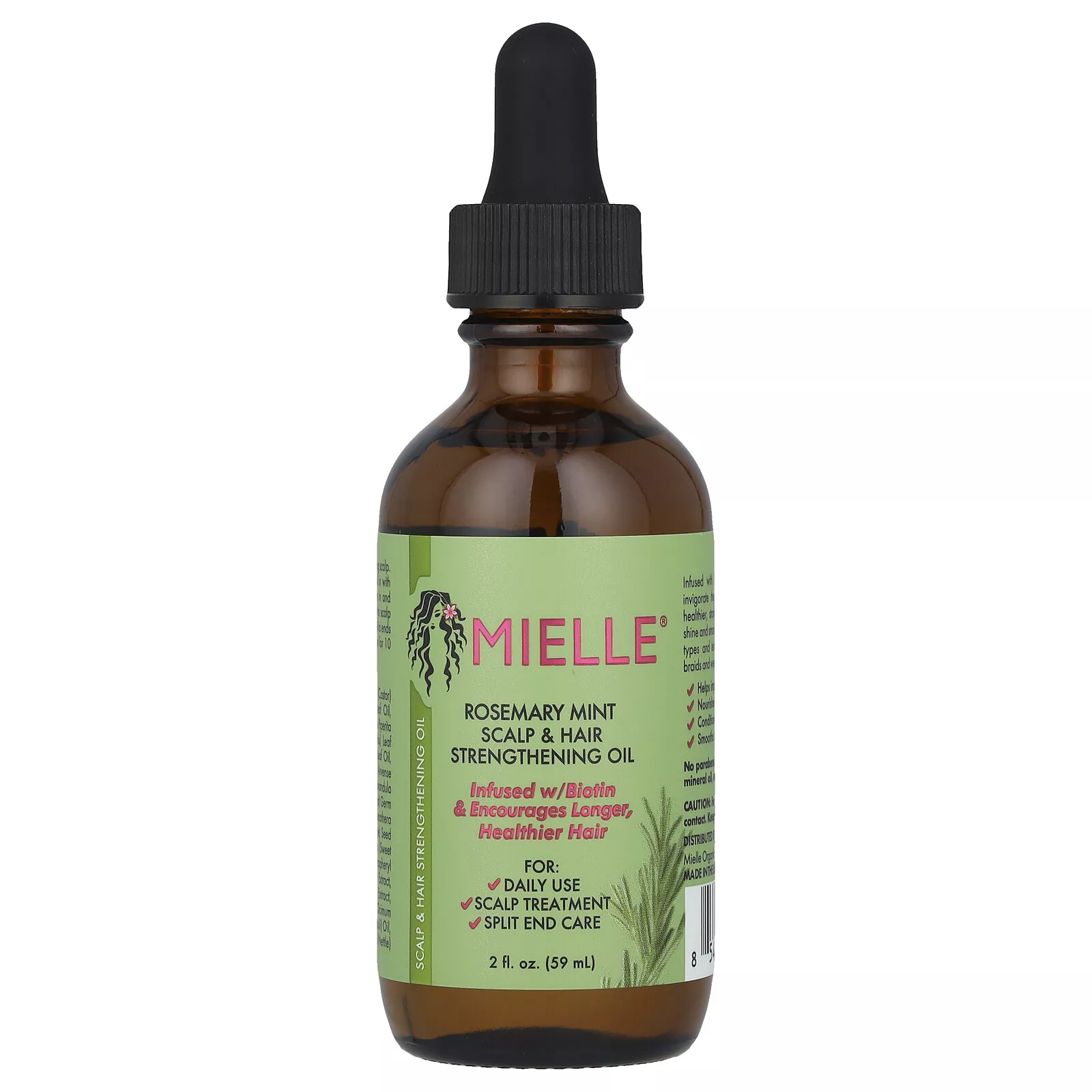 Scalp & Hair Strengthening Oil Rosemary Mint, 2 fl oz (59 ml)