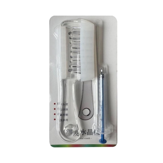 Scalp Liquid Applicator Comb Set with Syringe, Silicone Cover and ...