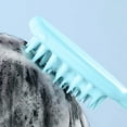 thumbnail image 1 of Scalp Massage Brush under $5! Ke1Clo Shampoo Comb Blue Silicone Soft Bristles 8.11x2.24x1.42 inch for Hair Wash Head Care Bath Relaxation Portable, 1 of 6