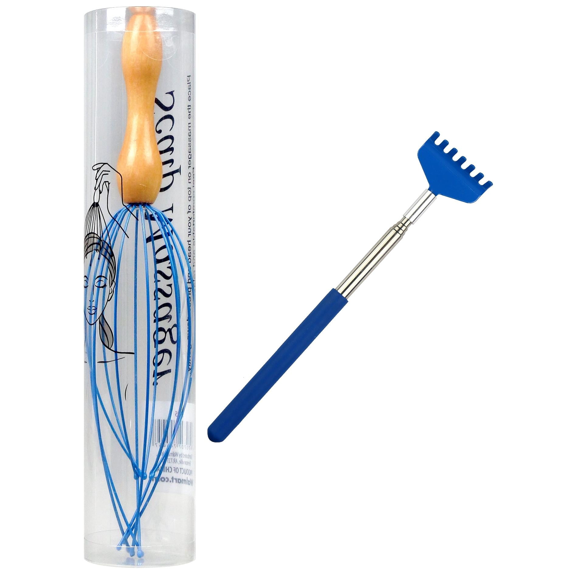 Scalp Massager & Back Scratcher - Blue