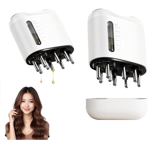 Scalp Massager Comb for Hair Growth, Electric Hair Oil Applicator, Heal Damaged Roots & Scalp, Compact & Easy to Use