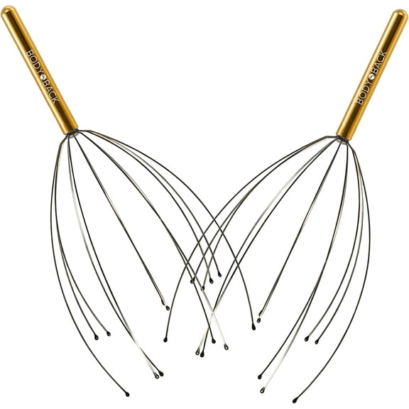 Scalp Massager Head Scratcher Manual Head Massager for Stress Relief Relaxing Scalp Scratcher Tingler for Gentle Hair Stimulation (2 Pack Color Varies)