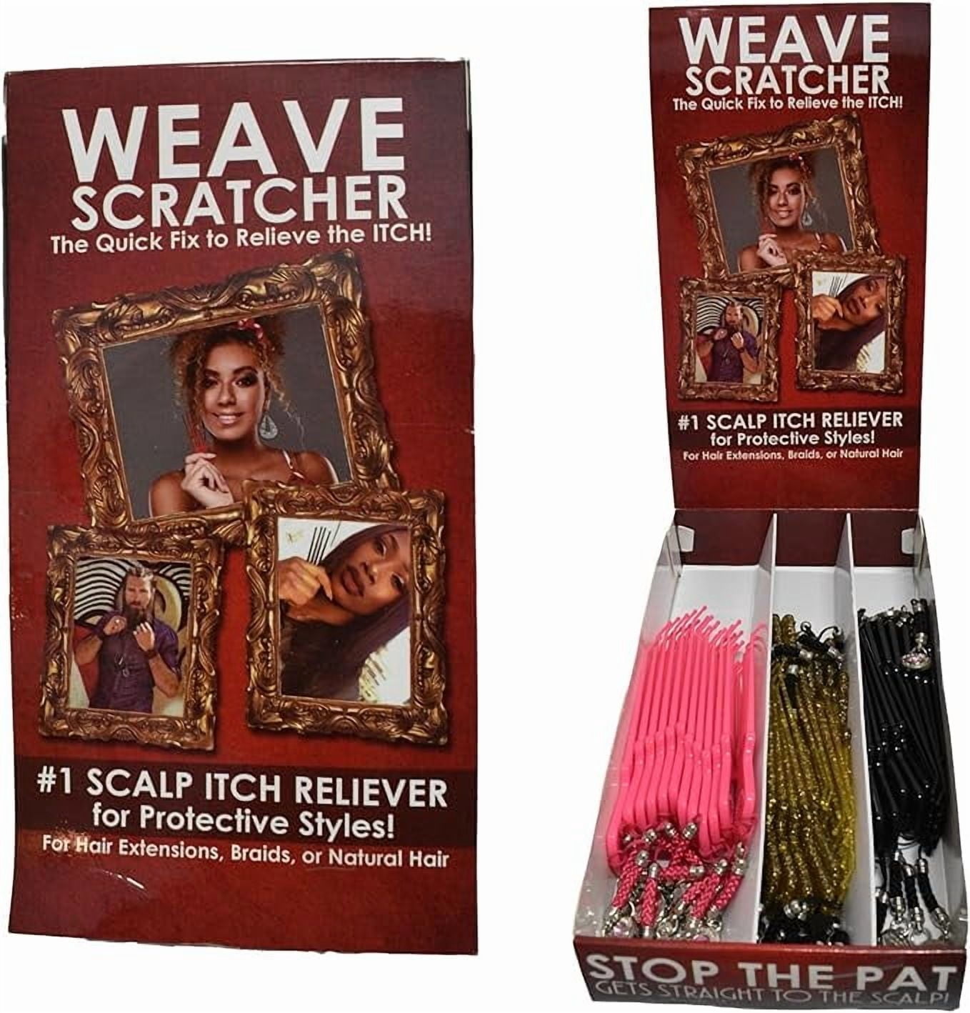 Braid Inspection Counter Scalp Massager Salon Counter Display (36 Pack) for Beauty Shops, Hair ...