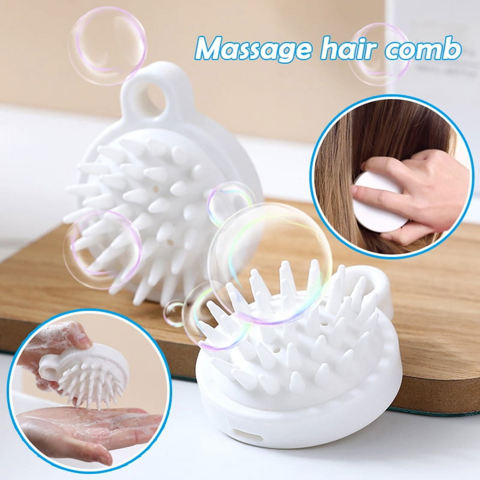 Cleaner Tools Silicone Hair Scalp Massager Brush Massaging Shampoo Brush  Shower