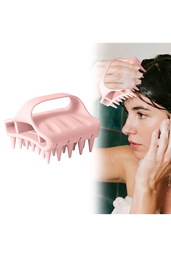 Scalp Massager Shampoo Brush with Soft Silicone Gentle Hair & Scalp Exfoliator for Dandruff Removal Relaxing Shower Brush for Men and Women