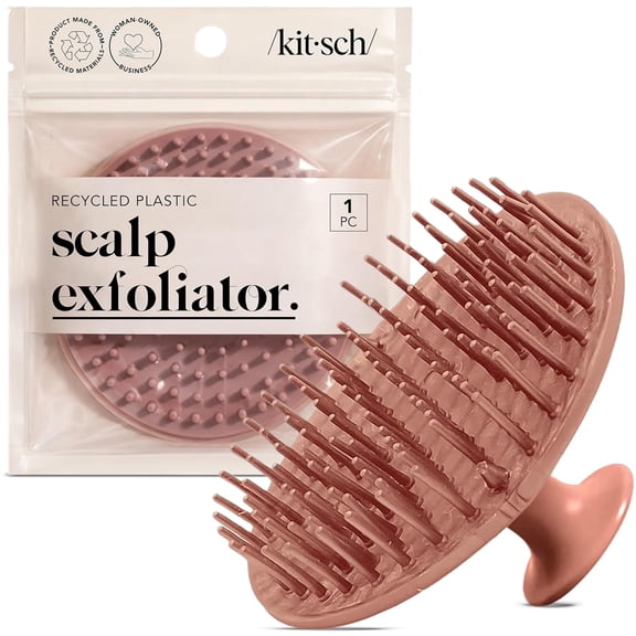 Scalp Massager for Hair Care - Scalp Scrubber, Shampoo Brush & Exfoliator for Scalps- Hair Scrubber for Relaxing Bath - Terracotta