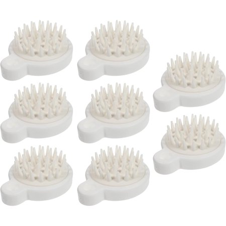 8Pcs Hair Shampoo Brush Hair Scalp Massager Silicone Head Scrubber Massager Dandruff Brush for Women Men