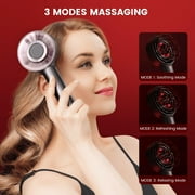 Scalp Massaging Brush,Beautibrush Hair,New Shiatsu Hair Scalp Massager with Waterproof,IPX7 Electric For Scalp Hair Massaging Portable For Head At For Muscle（Gray）