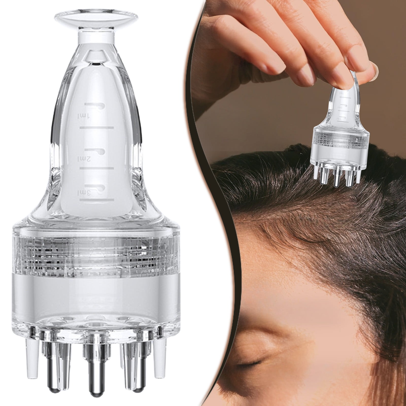 Scalp Oil Applicator Hair Oil Applicator Hair Serum Applicator Scalp Applicator Bottle Root Comb Scalp Massager Non Spill Precision Hair Care Tool Travel Use Reusable