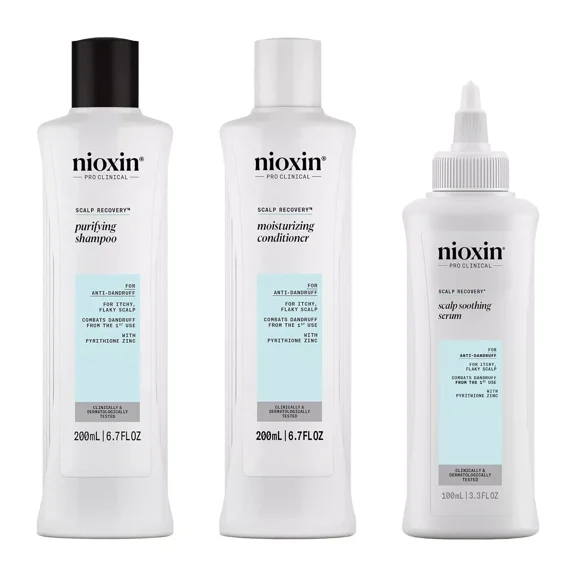 Scalp Recovery Kit Anti-Dandruff System Recovery Kit (Shampoo, Conditioner, & Serum)