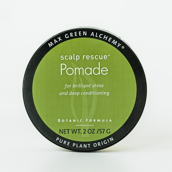 Scalp Rescue Pomade ( 2 oz Puck), Add Gloss and Shine, No Hold, Barber Shop Feel