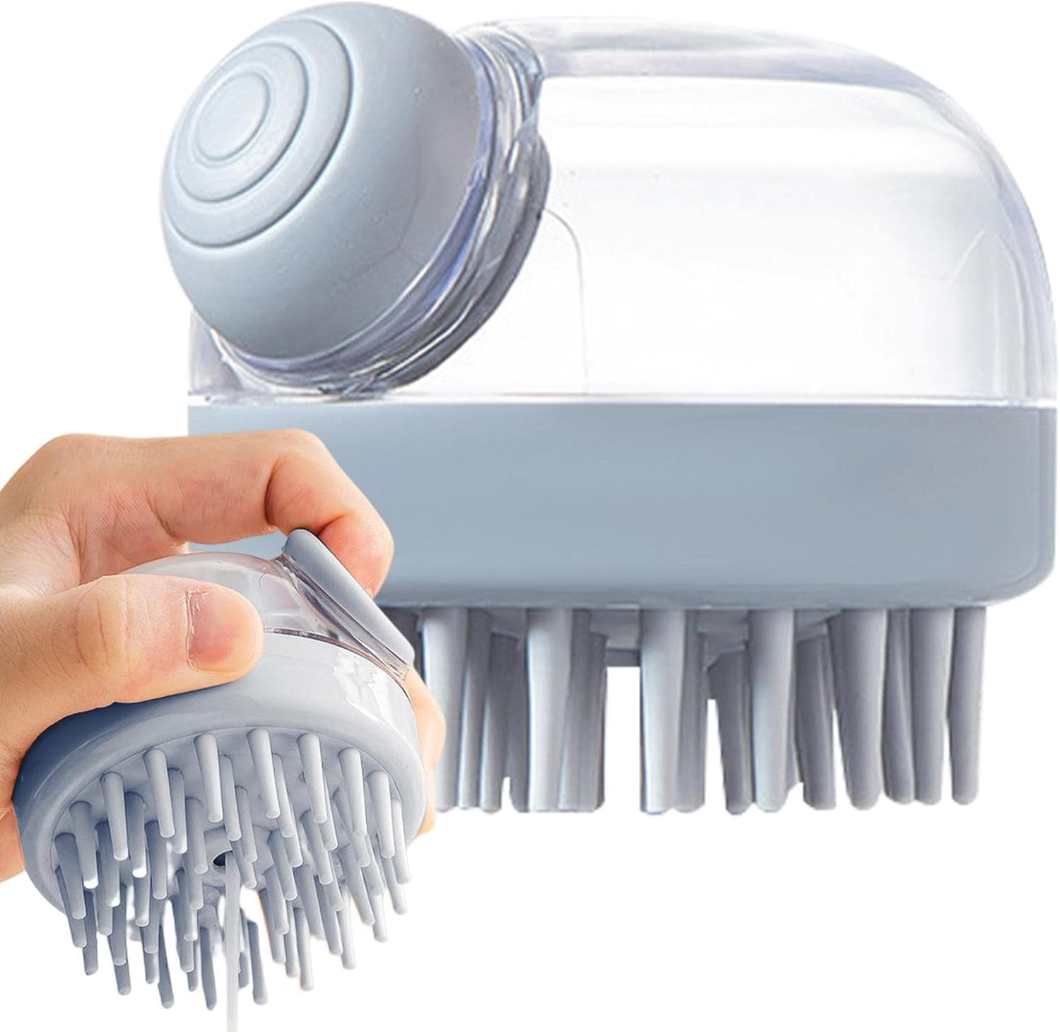 Scalp Scrubber,Shampoo Massager Scalp Scrubber with Soft Silicone