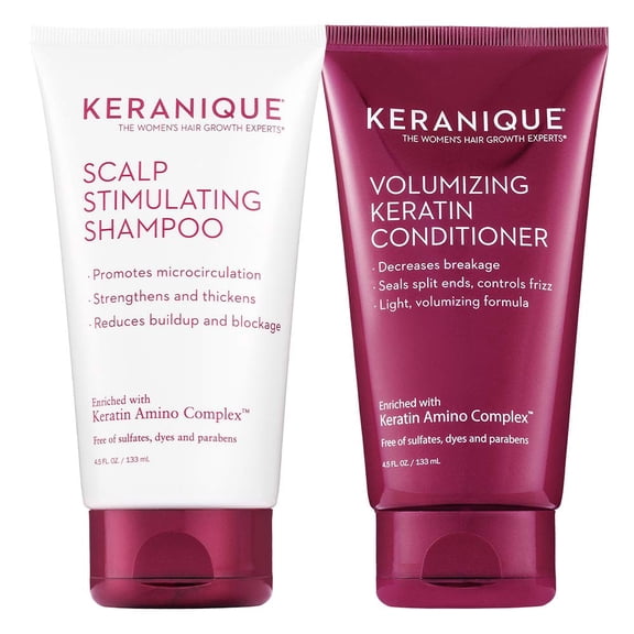 Scalp Stimulating Shampoo  & Volumizing Keratin Conditioner  4.5.oz