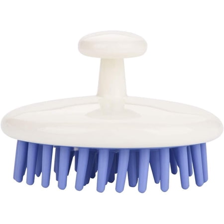 Scalp massage brush, waterproof shower scrubber soft bristle brush, scalp brush for hair growth and dandruff, shampoo brush for thick curly dry and wet hair for female male children(purple)